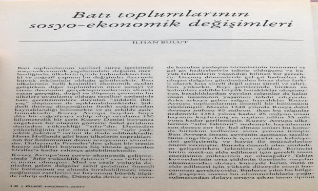 Batı toplumlarının sosyo- ekonomik değişimleri 