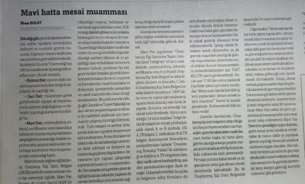 Mavi Hatta Mesai Muamması 