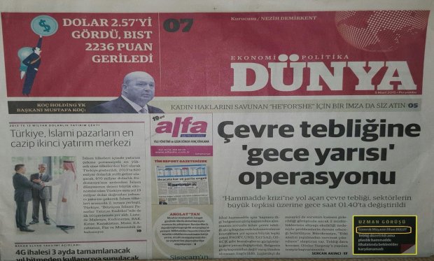 Çevre tebliğine geceyarısı operasyonu